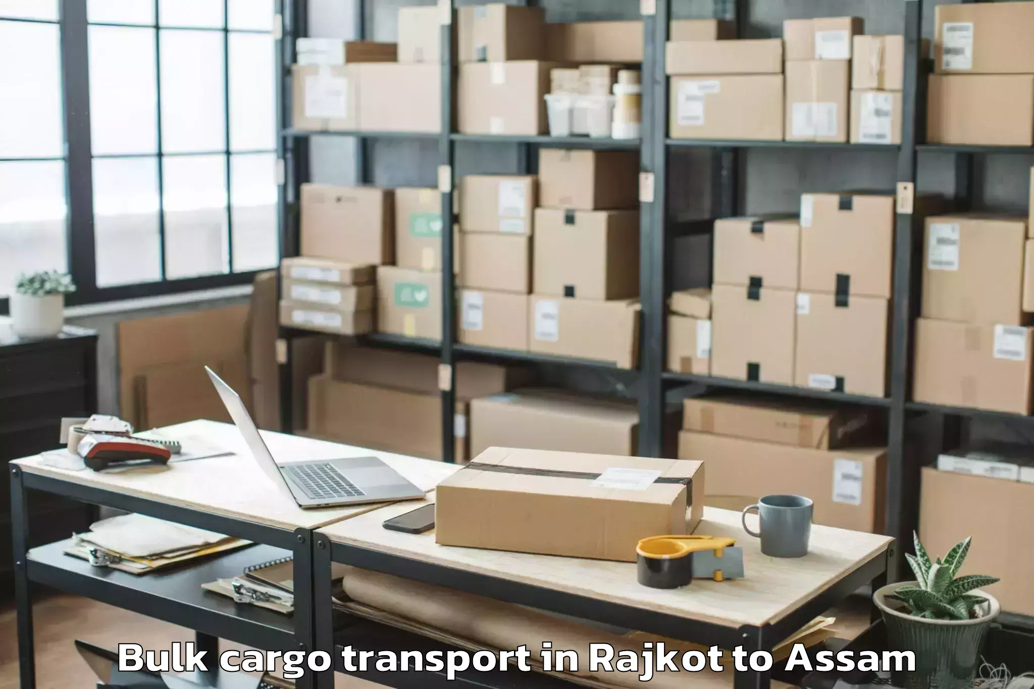 Professional Rajkot to Senga Bulk Cargo Transport